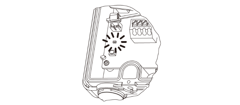 OWU-101S/102Sの表示LEDが点滅