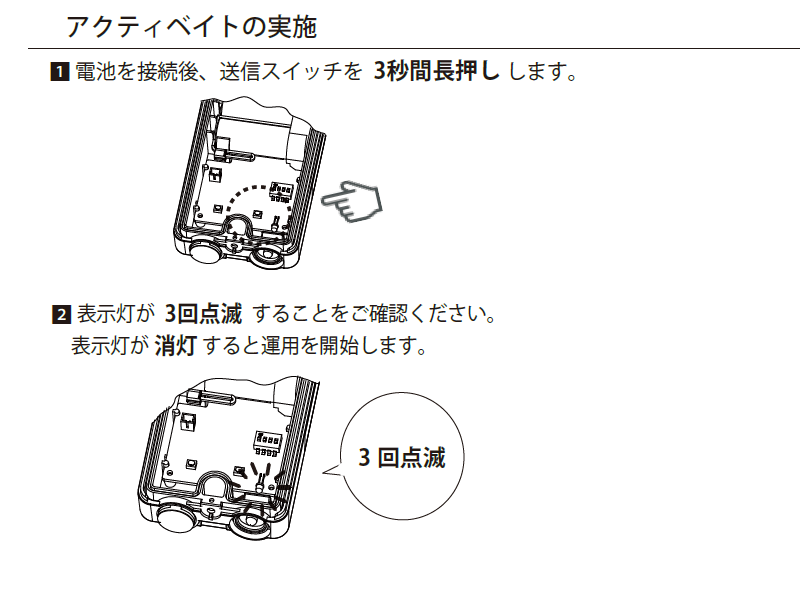OFM-111Sの表示LEDが点滅